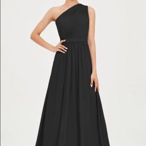 Duntery One Shoulder A Line "Jennifer" Dress - Size 6